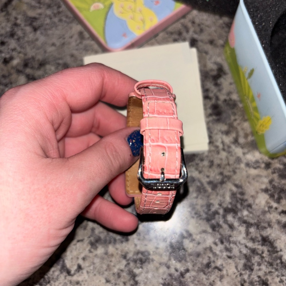 Fossil Pink Watch with Rectangular Face - Picture 4 of 9